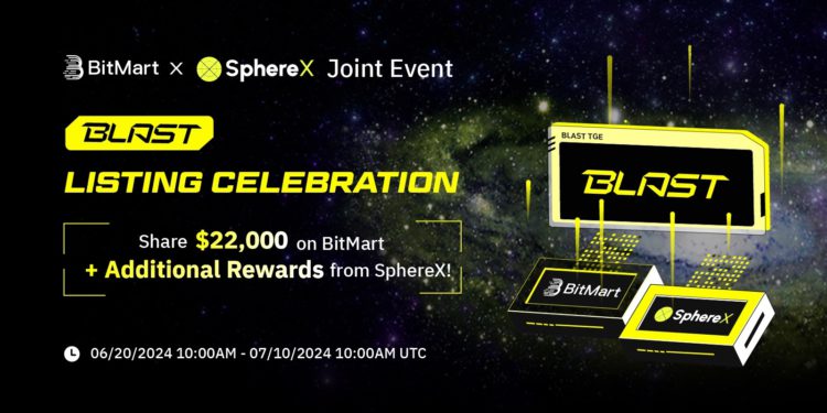 BitMart 歡慶 Blast 啟動空投：與 SphereX 聯合推出專屬活動