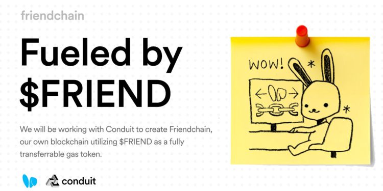 Friend.tech要發自家區塊鏈「Friendchain」以$FRIEND支付Gas，能挽救低迷人氣？