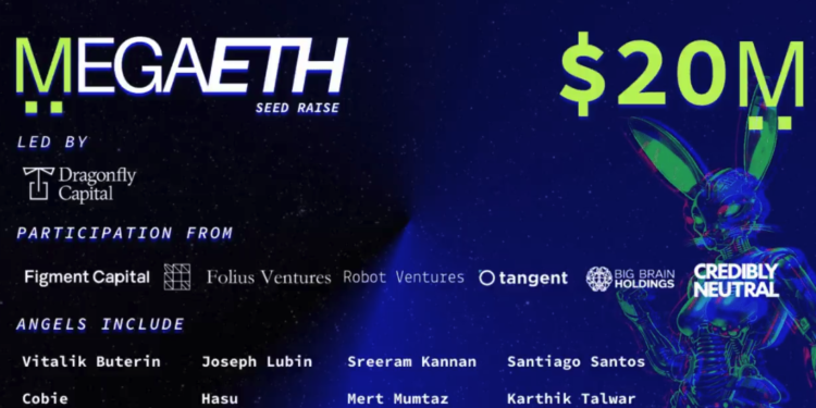 megaeth | 動區動趨-最具影響力的區塊鏈新聞媒體 V神也參投!新公鏈MegaETH獲2000萬鎂融資:目標10萬TPS、主網年底上線