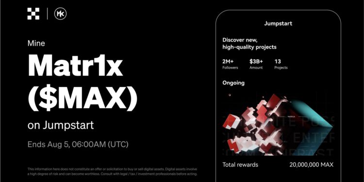 OKX Jumpstart 新幣挖礦「Matr1x」來了，如何參與、代幣經濟、預期收益..整理