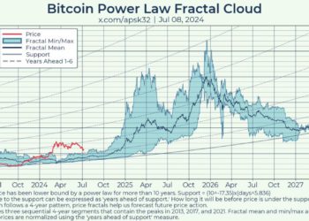 比特幣「冪律指標」預測：3個月內BTC起飛，明年底上看25萬美元
