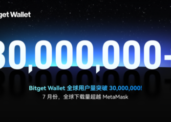 Bitget Wallet 7 月全球下載量超 MetaMask，總用戶突破 3000 萬