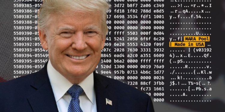Marathon將挖出的每個比特幣區塊標記「美國製造」，拍川普馬屁？