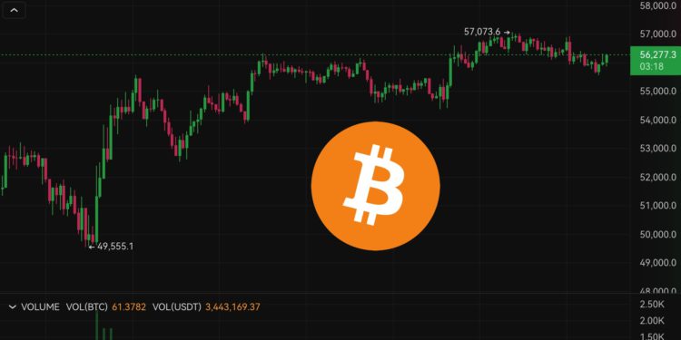 買盤湧現》比特幣突破5.7萬美元，美股四大指數結束三連跌 台積電ADR、輝達齊揚