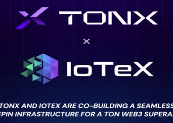 將DePIN帶給9.5億TG用戶》TONX宣布合作IoTeX：五年內串聯一億個設備