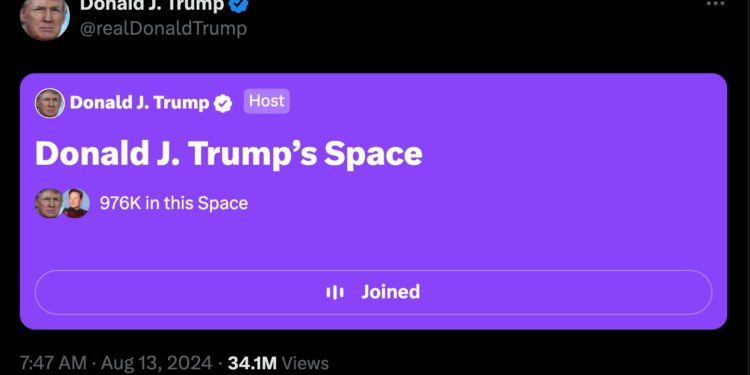 馬斯克、川普「世紀直播」出包！大量用戶反映無法登入Space，發生什麼事？