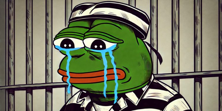 pepe cry | 動區動趨-最具影響力的區塊鏈新聞媒體 前十大代幣創辦人「入獄魔咒」迷因社群瘋傳,誰是清流?