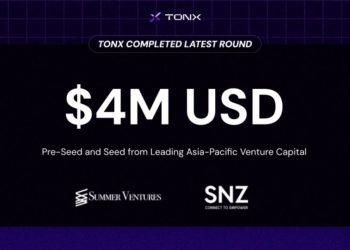 TONX 宣布成功獲得 400 萬美元融資，多家亞太區領先 VC 參投