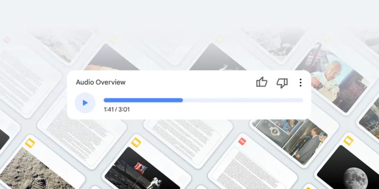 google | 動區動趨-最具影響力的區塊鏈新聞媒體 Google AI筆記NotebookLM新增「Audio Overview」,兩步驟將文字轉成Podcast