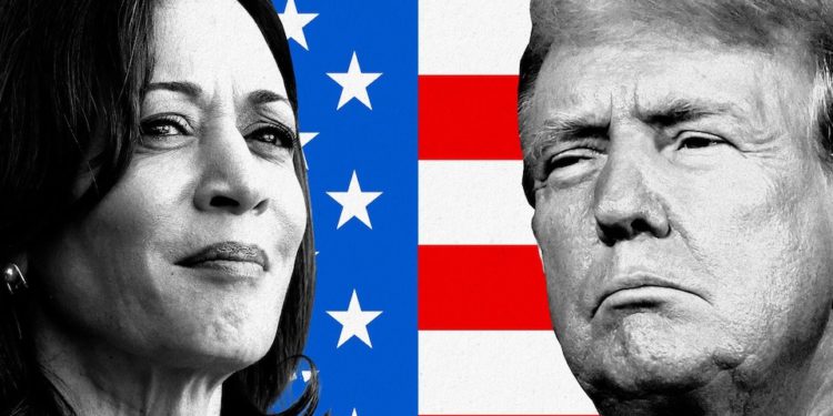 kamala-trump 1 | 動區動趨-最具影響力的區塊鏈新聞媒體 美國大選加密賭博潮來臨,CFTC警告:將成公眾利益危機