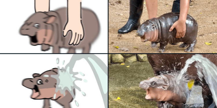 超萌！泰國「彈跳豬」侏儒小河馬爆紅，迷因幣$Moo Deng三天飆漲6倍