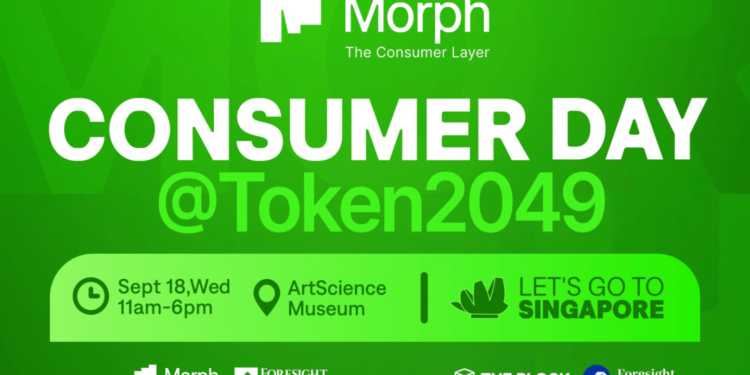 相約TOKEN2049，9/18在獅城與Morph共話「Consumer Day」