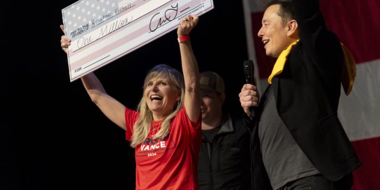 美司法部警告馬斯克：每日「送選民100萬美元」涉嫌違法，專家曝最重坐牢5年