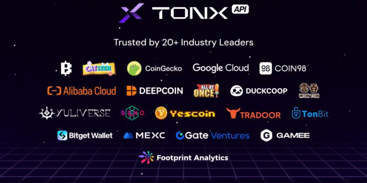 TONX API攜手生態20大巨頭！與Blum、Catizen、CoinGecko、Google Cloud共建TON開發者生態