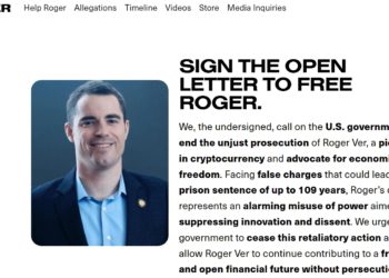 比特幣耶穌Roger Ver被控逃稅、詐欺「最重關109年」，支持者連署要求赦免