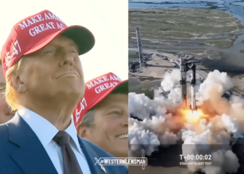 馬斯克攜川普觀看SpaceX星艦第六次試射，首次在太空重燃發動機、但未成功回收助推器