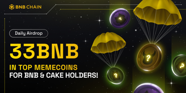 BNB CHAIN | 動區動趨-最具影響力的區塊鏈新聞媒體 BNB Chain推出每日價值33 BNB的連續Meme Coin空投活動