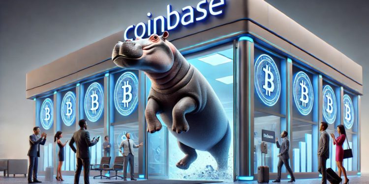 Coinbase 擬上架河馬幣！MOODENG飆漲90%，能突破 1 美元嗎？