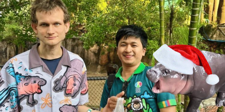 vitalik-1-750x375 | 動區動趨-最具影響力的區塊鏈新聞媒體 V神送聖誕大禮!捐1000萬泰銖給「彈跳豬」蓋新家,以太坊$MOODENG暴漲100%