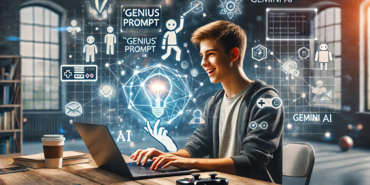 DALLE 2025-01-07 130947 - A minimalist and creative illustration of a 17-year-old high school student writing a genius prompt to develop a game using Gemini AI The scene sho 1 | 動區動趨-最具影響力的區塊鏈新聞媒體 17歲高中生寫出「神級Prompt」強化Claude推理能力媲美o1模型,如何實現?