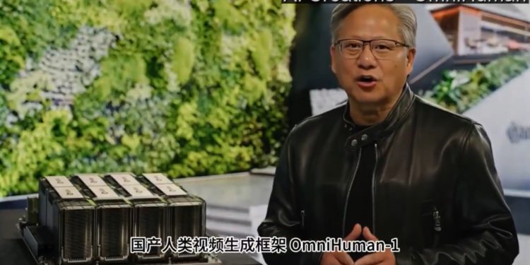 Xnip2025-02-07_00-36-28 | 動區動趨-最具影響力的區塊鏈新聞媒體 字節跳動發布AI模型「OmniHuman-1」:讓黃仁勳變Rapper、泰勒絲唱日文歌…網讚超逼真