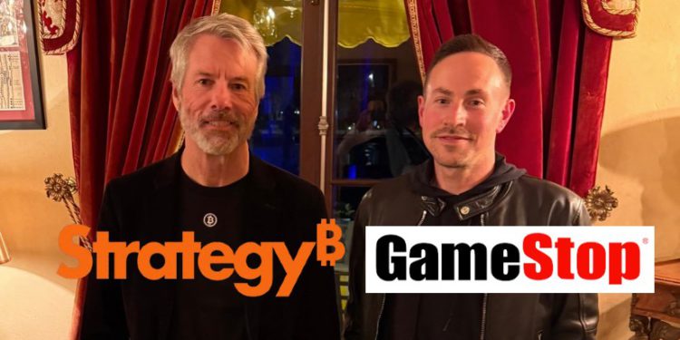 想買比特幣炒股？GameStop執行長曬與Micheal Saylor合照，GME單日飆漲9.7%