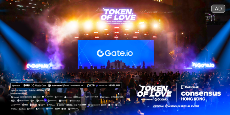 Gate.io獨家冠名Token of Love香港音樂節，Web3與音樂跨界狂歡完美收關