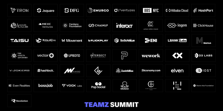 image1 | 動區動趨-最具影響力的區塊鏈新聞媒體 TEAMZ Summit 2025 贊助席位全數售罄,Web3 & AI 領軍企業齊聚東京