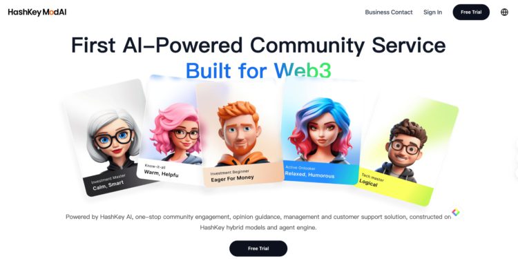 HashKey-ModAI-Telegram真人级AI社群运营-拟人化交互精准引流与留存-04-03-2025_04_16_PM | 動區動趨-最具影響力的區塊鏈新聞媒體 HashKey AI業務揭示技術路線圖,首款產品ModAI開放全球測試