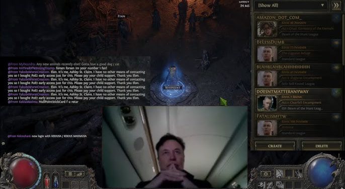 馬斯克直播打《流亡黯道2》被嗆到變臉關台！酸民狂洗版「你會孤獨死」