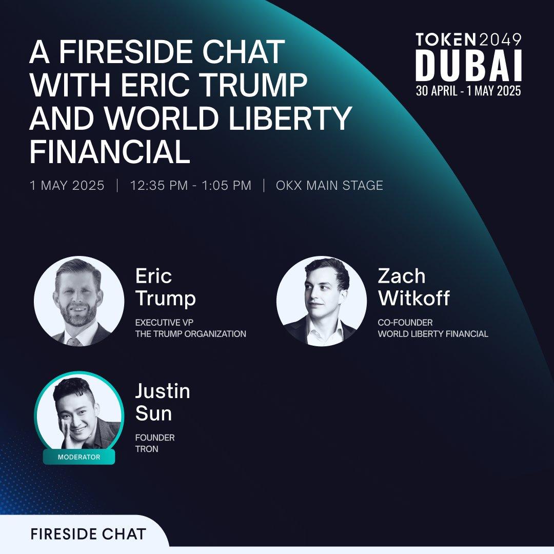 孫宇晨將出席杜拜Token2049，與川普次子共話加密未來| 動區動趨-最具影響力的區塊鏈新聞媒體