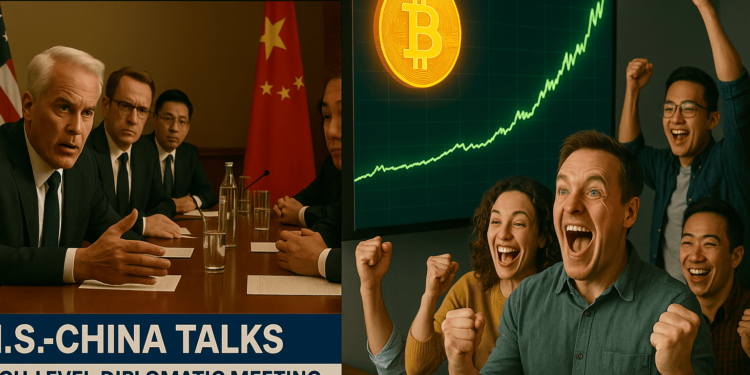 878 | 動區動趨-最具影響力的區塊鏈新聞媒體 美中互砍關稅「145%降至30%」,分析師看好比特幣衝14萬美元