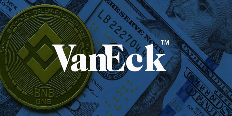 SEC官網：VanEck已提交BNB ETF申請，包含質押等額外收益