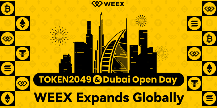 WEEX 亮相 TOKEN2049，杜拜據點加速全球策略再升級