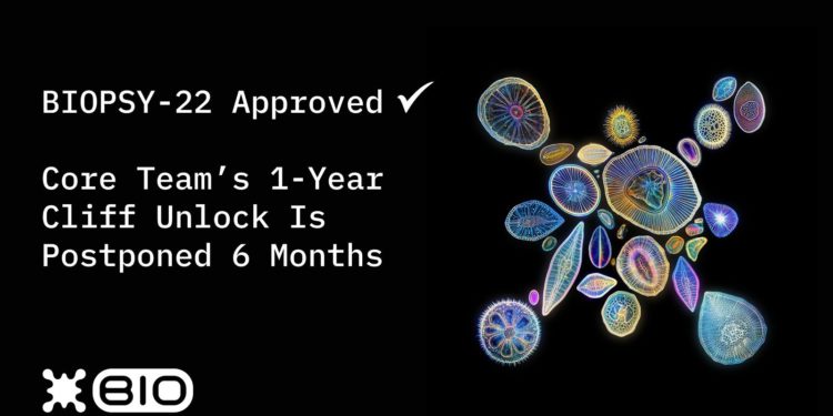 Bio 核心團隊代幣解鎖調整：BIOPSY-22 提案通過，展現長期發展決心
