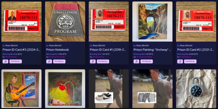 絲路創辦人Ross Ulbricht拍賣獄中用品》燦笑ID卡賣出5.5枚BTC，總額逾130萬美元比特幣