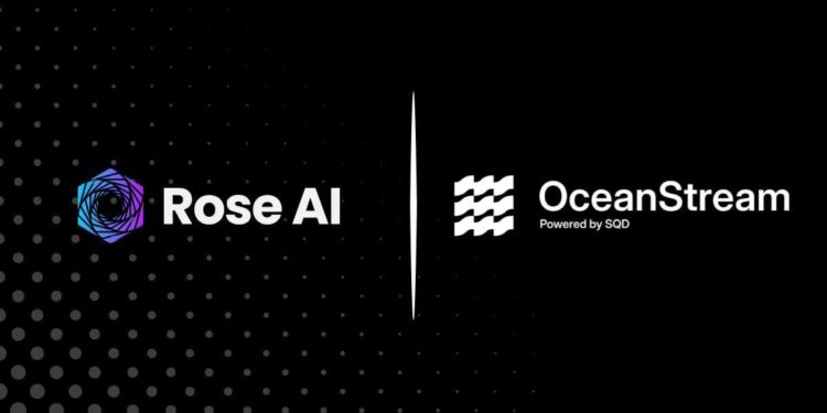 Rose AI 合作 SQD 旗下 OceanStream ，為機構客戶提供領先業界的數位資產數據