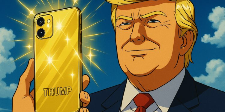 trumpphone | 動區動趨-最具影響力的區塊鏈新聞媒體 「川普牌手機」綁加密:是自肥印鈔機,還是效仿Solana的財富密碼?