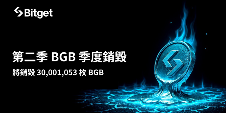 Bitget 在 2025 年第二季銷毀 3,000 萬枚 BGB，價值達 1.38 億美元