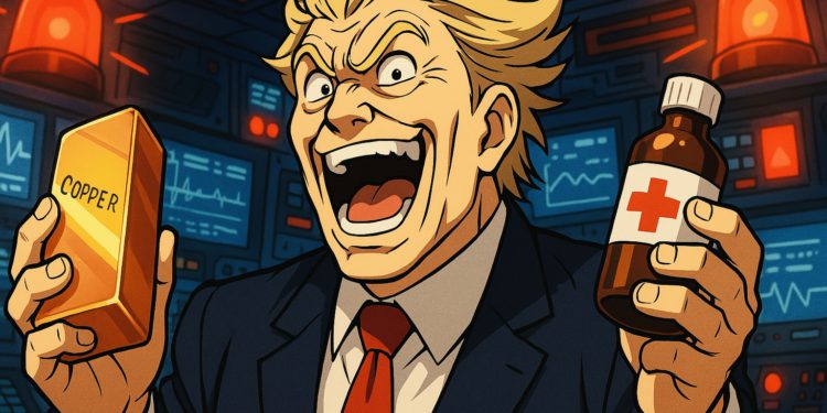 川普喊對進口銅課50%關稅、藥品最高徵200%！銅價創歷史新高