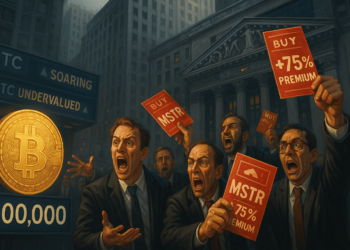 10 萬的比特幣不買而選擇買溢價 75% 的 MSTR 股票，華爾街瘋了嗎？