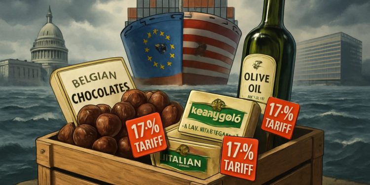 eutrade | 動區動趨-最具影響力的區塊鏈新聞媒體 川普威脅歐盟:農產品與酒徵17%關稅!官員承認貿易談判「沒有突破」