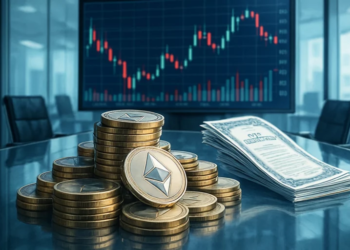 SharpLink Gaming加倉4,904枚以太坊「浮盈2.6億美元」，SBET本月飆漲近3倍