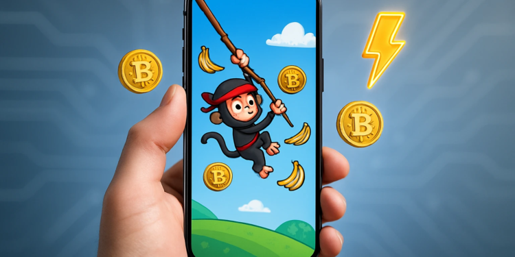 蘋果放行比特幣！iOS遊戲 Sarutobi 上線App Store：玩家可用閃電網路買道具、賺Sats