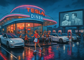 Tesla Diner開業爆火！特斯拉充電站、美式餐點..馬斯克給了人們哪些驚喜？