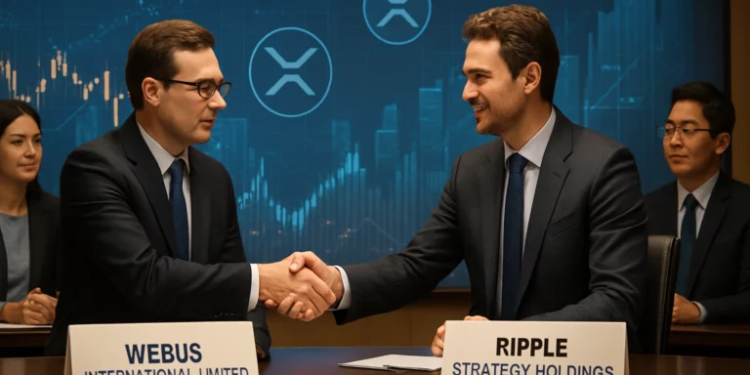 XRP儲備》中國通勤商Webus獲Ripple Strategy「1億美元授信」要All in瑞波幣、WETO股價跳漲87%