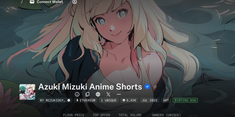 Azuki發新NFT！與OpenSea 合作「Mizuki Anime Shorts」，為動漫募集資金