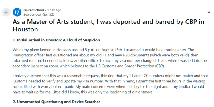 a6f98454ec389735b47b55f4c1712525 | 動區動趨-最具影響力的區塊鏈新聞媒體 中國留學生遭美國海關小黑屋「關押36小時」:肚餓難睡、簽證作廢遣返、拒絕入境5年..