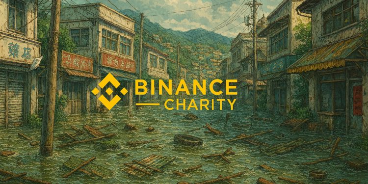 幣安慈善將對「臺灣南部淹水受災戶」空投價值120萬美元的BNB