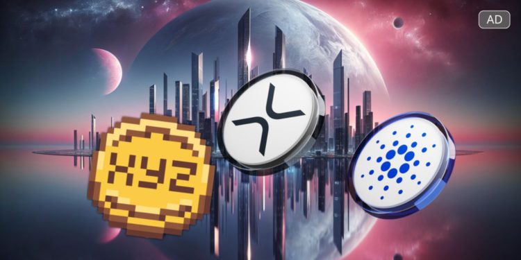 加密貨幣價格賽跑：老將 XRP、ADA 能否先觸及壓力位，或讓新秀 XYZVerse 搶占先機？